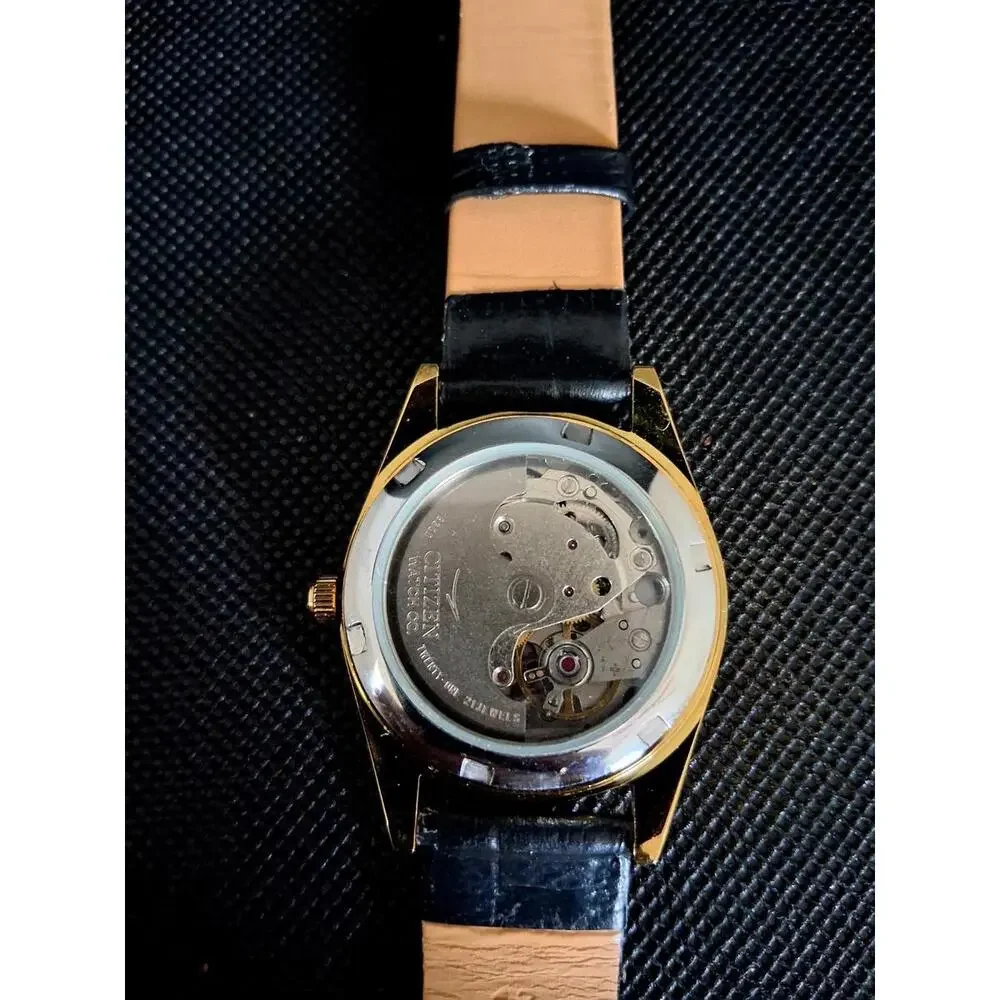 Vintage Men's Automatic Citizen‎ Eagle 7 Leather Watch RARE